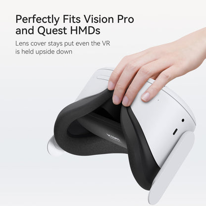 KIWI design Lens Protector for Quest 2, Pro, 1, Rift S, Valve Index, Pico 4, HP Reverb G2 - Premium Black KW-QP01-EU
