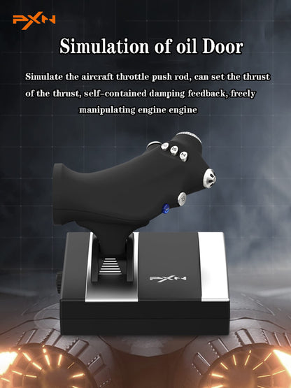 PXN PXN-2119Pro Joystick for PS4/PC - Vibration Flight Simulator Controls, Black
