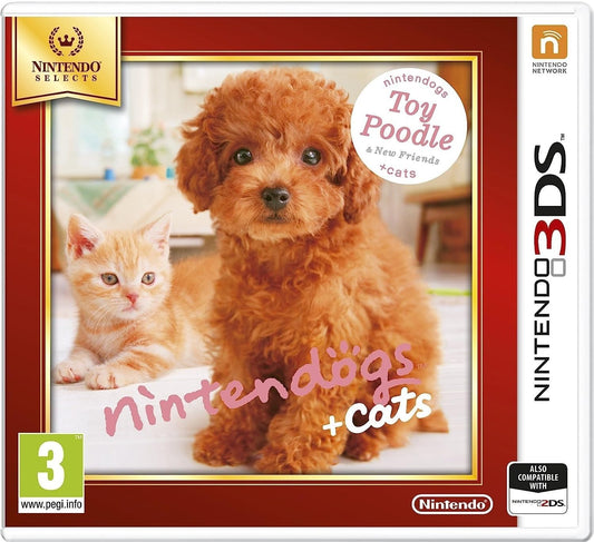 Nintendo Selects Nintendogs + Cats Toy Poodle & Friends - Nintendo 3DS, Multicolor, Model 178891
