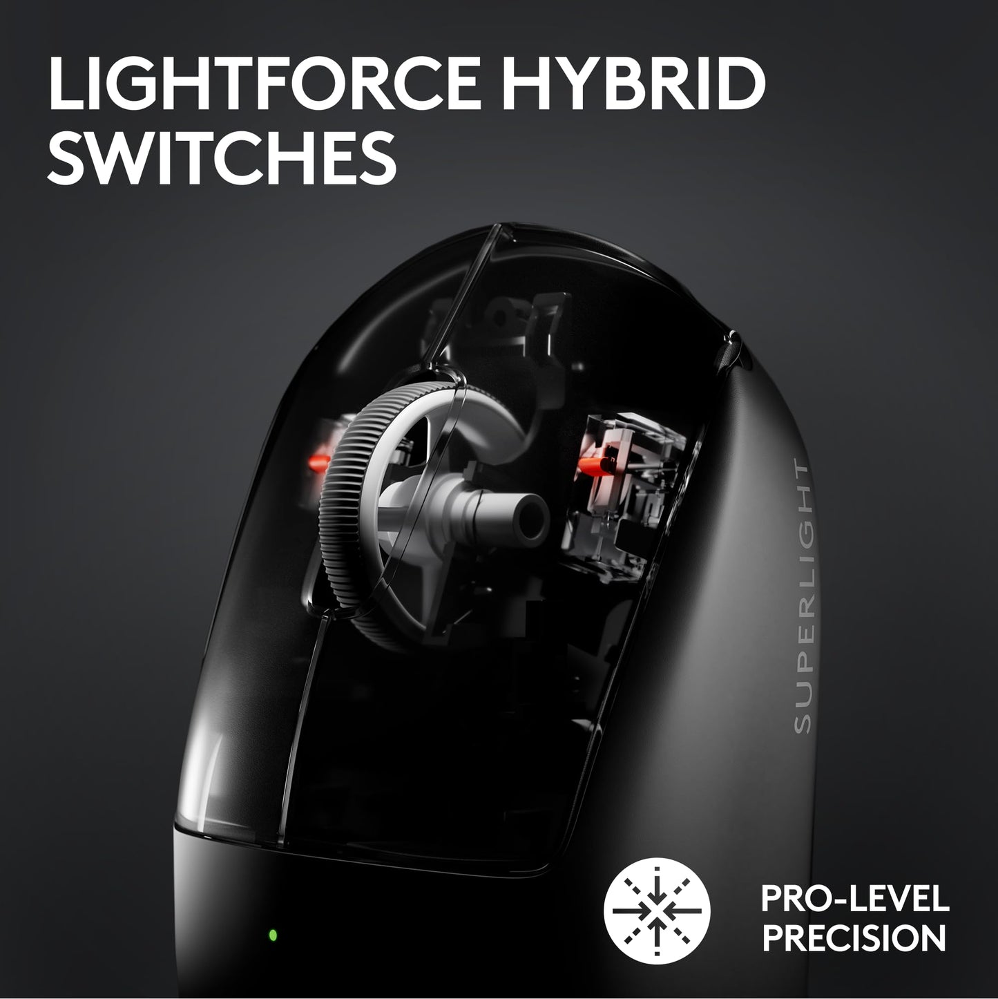 Logitech G PRO X SUPERLIGHT 2 Wireless Gaming Mouse - 60g, 44k DPI, 8kHz, USB-C, White, Model 910-006636