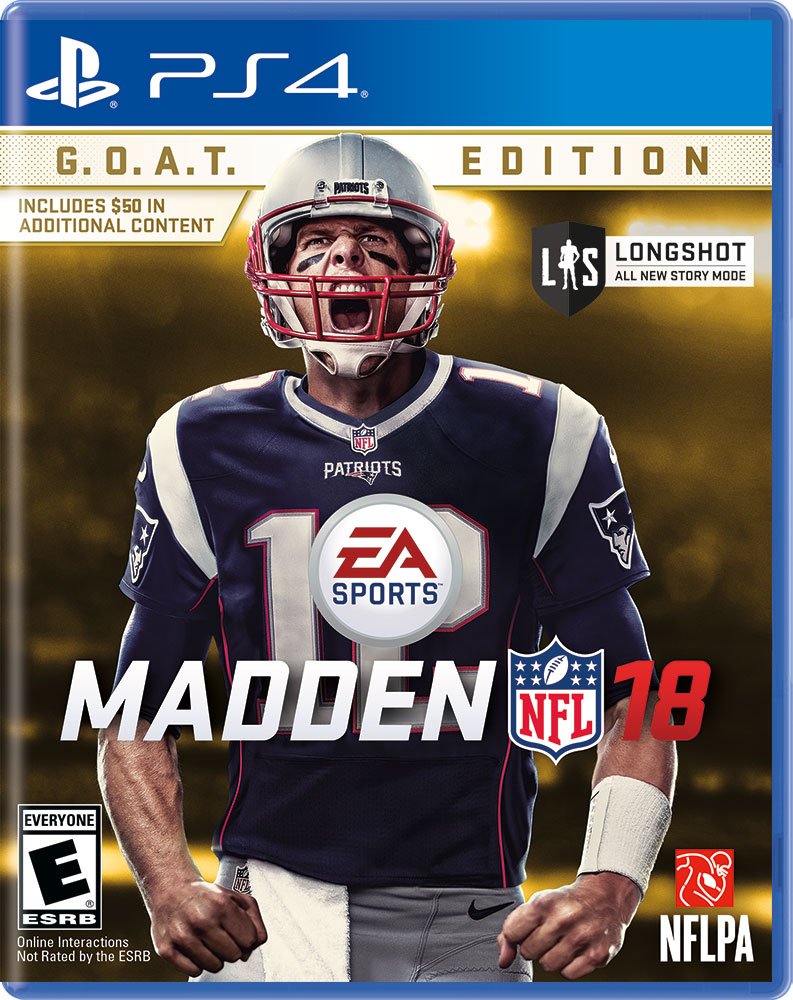 Electronic Arts Madden NFL 18 G.O.A.T. Edition - PS4 Game, Model 73808