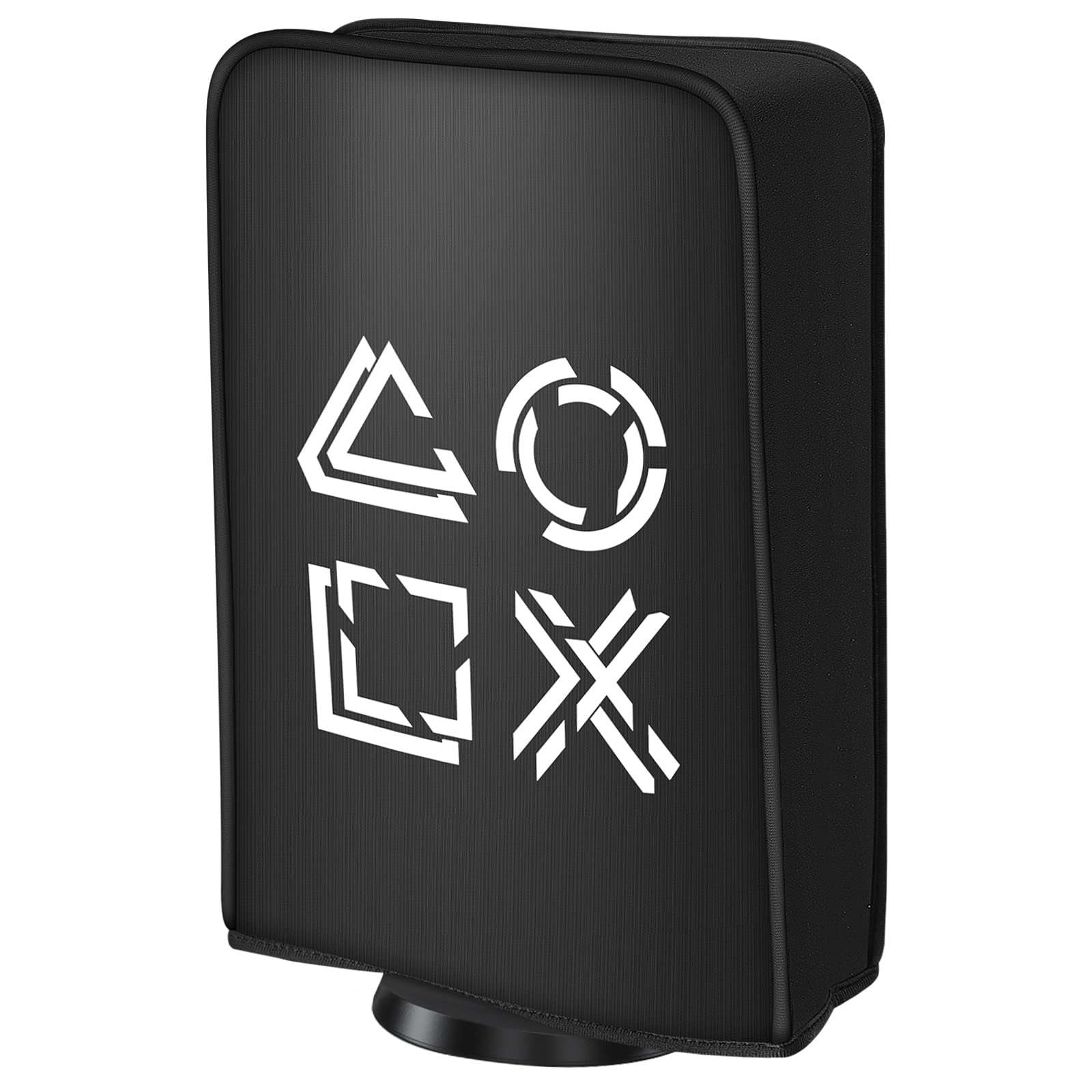 Wedorat Dust Cover for PS5 Pro/PS5/PS5 Slim Protectors Cover for Game Console Case Skin Waterproof Washable Dust Sleeve for PS5 Pro/PS5/PS5 Slim Accessories Soft Neat Lining Dust Guard Black