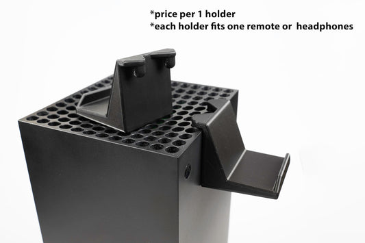 Xbox Series X Controller and Headset Holder - Side-Mounted Stand, Easy Installation, Black