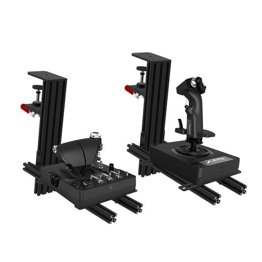 Hikig 2 Set The Desk Mount for The Flight Sim Game Joystick  Throttle and Hotas Systems Compatible with Logitech X56  X52  X52 Pro  Thrustmaster T-Flight Hotas Thrustmaster T.16000M  Thrustmaster TCA