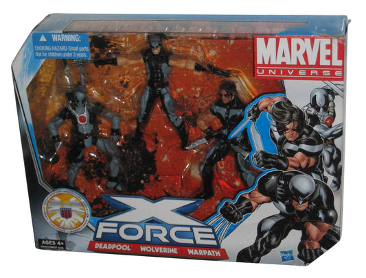 Hasbro Marvel Universe Super Hero Team Pack X Force - Black Plastic Action Figures, Model 29147