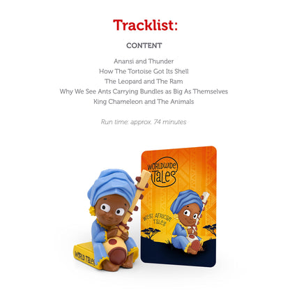 Tonies West African Folk Tales Audio Toy Figurine - Medium, Multicolored, Model 10002001