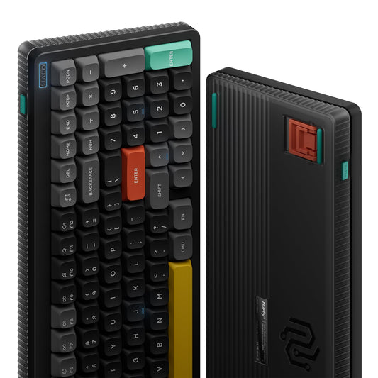 nuphy Halo96 V2 Wireless Keyboard - 96% Hot Swappable, Gasket Structure, RGB Backlit, Bluetooth/USB-C, Raspberry Switches, Black