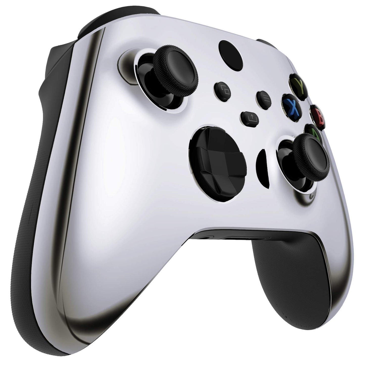eXtremeRate Custom Shell for Xbox Controller - Chrome Silver Plastic Faceplate Model FX3D402 for Series X & S