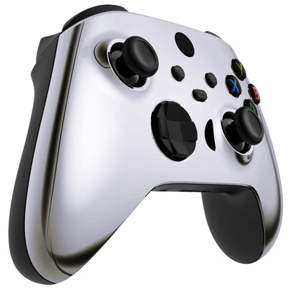 eXtremeRate Custom Shell for Xbox Controller - Chrome Silver Plastic Faceplate Model FX3D402 for Series X & S