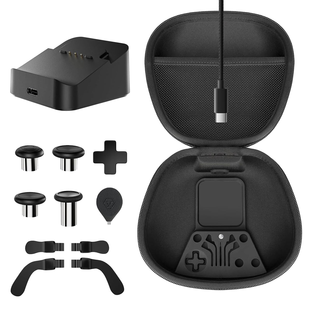 OLCLSS Metal Thumbsticks for Xbox fine design Controller Series 2  Xbox fine design Controller Series 2 Accessories Components Metal Mod 4 Swap Magnetic Joystick  4 Paddles  1 Standard D-Pads