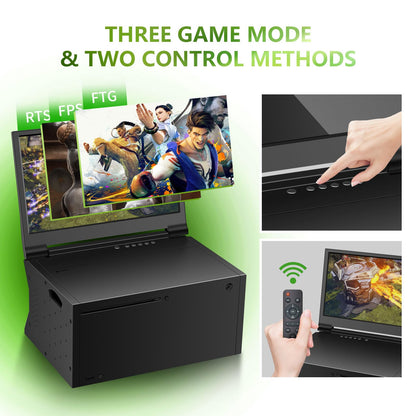 G-STORY 14" 4K Portable Monitor for Xbox Series X - IPS Screen, HDR, Freesync, Black