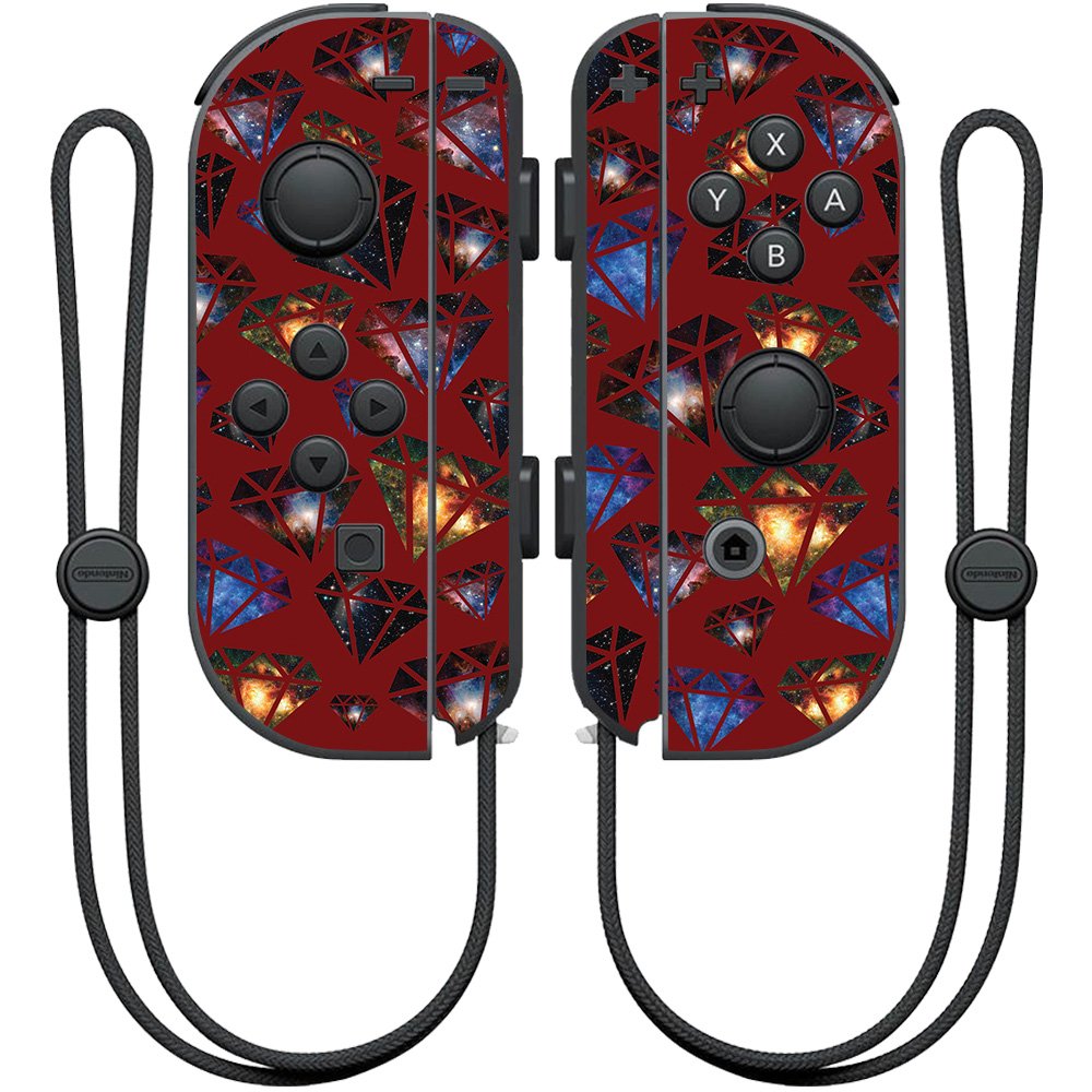 MIGHTY SKINS Nintendo Joy-Con Controller Skin - Diamond Galaxy, Durable Vinyl Decal Wrap, Easy Apply/Remove, Model NIJOYCO-Diamond Galaxy