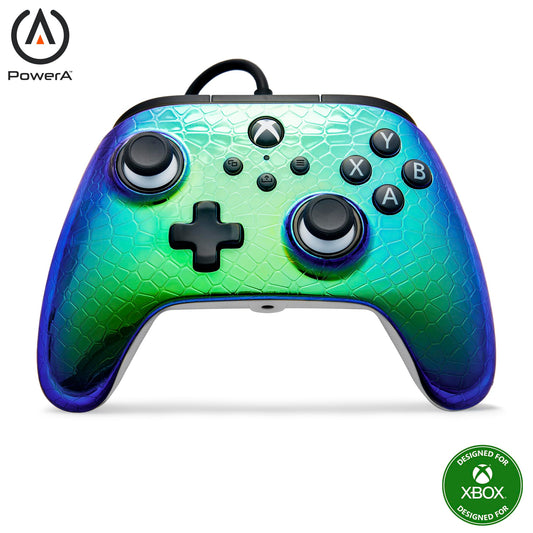 PowerA Advantage Wired Controller for Xbox Series X|S - Raptor Chrome  gamepad  wired video game controller  gaming controller  USB-C  Works with Xbox One  Officially Licensed