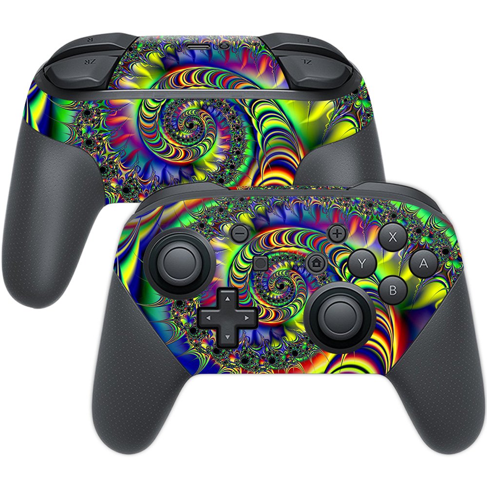 MIGHTY SKINS Nintendo Switch Pro Controller Skin - Acid Vinyl Decal Wrap, Durable & Unique, Easy to Apply, Model NISWPCOI-Acid