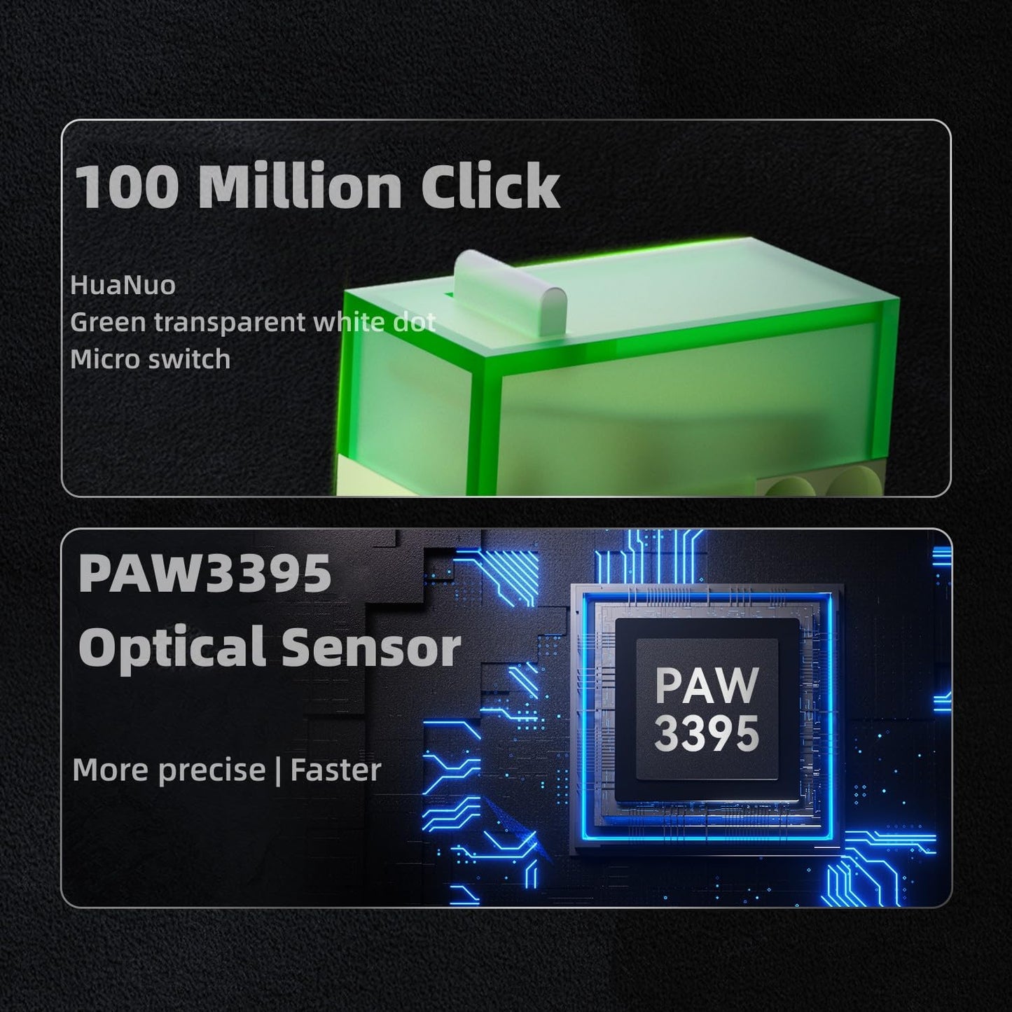 AJAZZ AJ159PRO Gaming Mouse - 8Khz Bluetooth/2.4G/Wired, PAW3395 Sensor, Cloud White, Lightweight with Magnetic Charging Dock