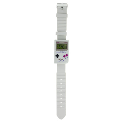 Paladone Nintendo Gameboy™ Digital Watch - Super Mario Land™ Alarm Sound, White/Grey with Iconic Buttons, Model PP3934NN