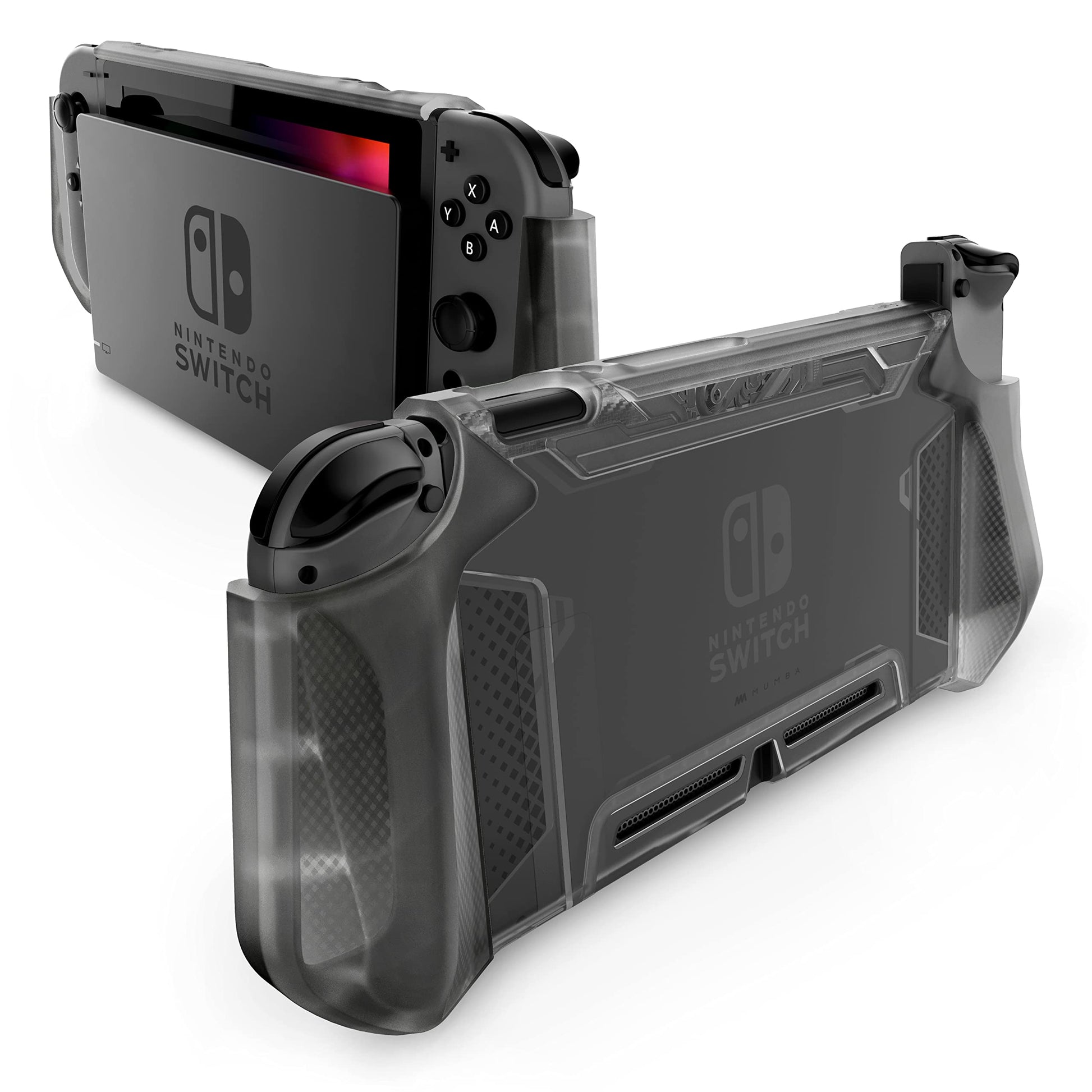 Mumba Dockable Case for Nintendo Switch OLED - TPU Grip, Ergonomic Design, FrostBlack