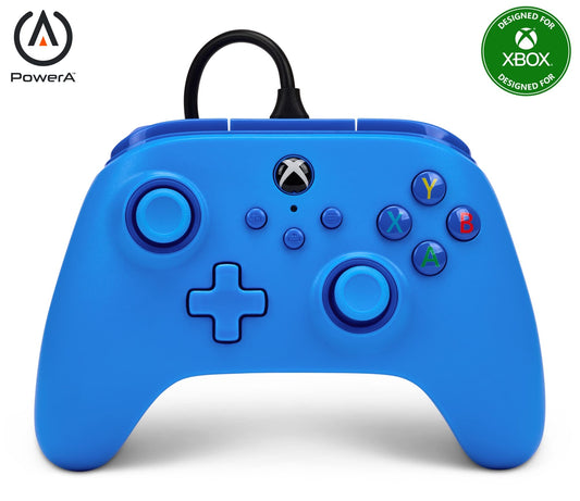 PowerA Wired Controller for Xbox Series X|S - Blue  gamepad  video game/gaming controller  works with Xbox One  Officially Licensed