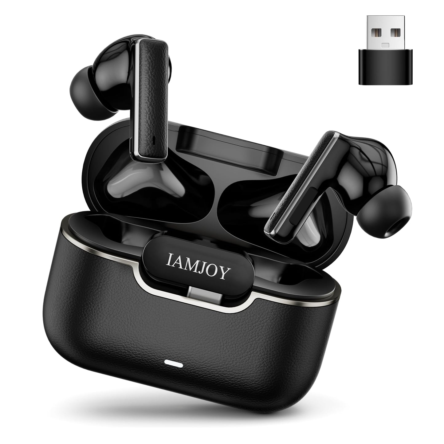 IAMJOY Gaming Earbuds  20ms Low Latency  Active Noise Cancelling with 6 Mic  2.4GHz & Bluetooth  35 Play Time  Wireless Earbuds Compatible with Meta Quest 3/2  PS5/4  Steam Deck  VR  Switch  PC