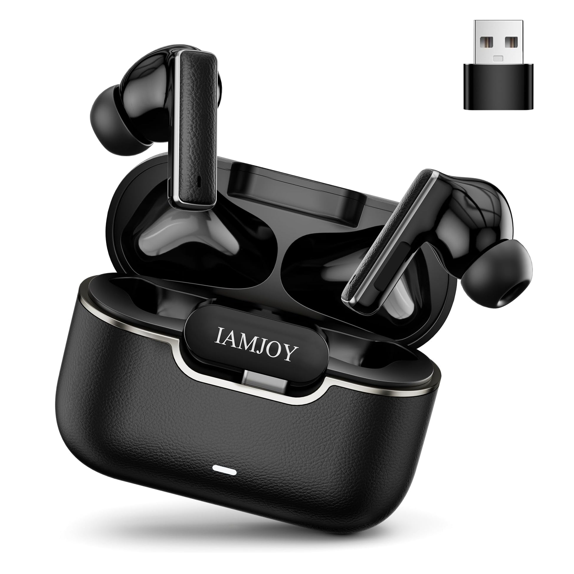 IAMJOY Gaming Earbuds  20ms Low Latency  Active Noise Cancelling with 6 Mic  2.4GHz & Bluetooth  35 Play Time  Wireless Earbuds Compatible with Meta Quest 3/2  PS5/4  Steam Deck  VR  Switch  PC
