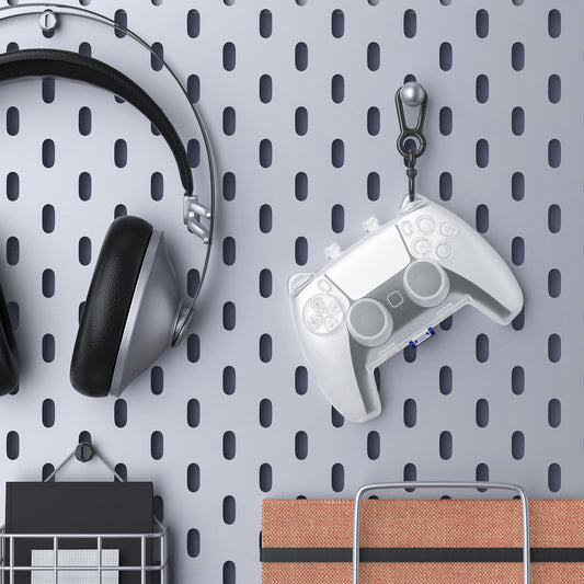 Tiiletzote PS5 Controller Case - Protective Carrying Travel Cover, White