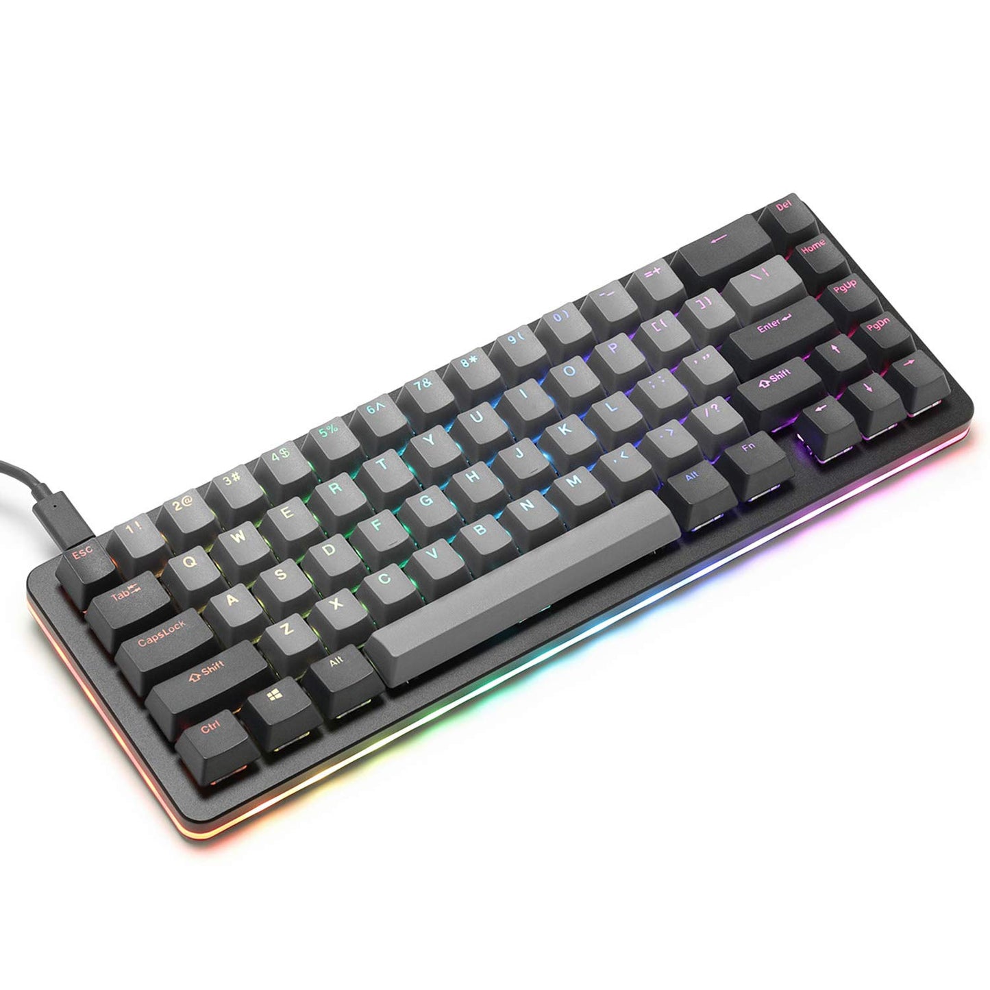 DROP ALT 65% Mechanical Gaming Keyboard - Hot-Swap Switches, RGB LED, Aluminum Frame, Black, Model MDX-31827-10