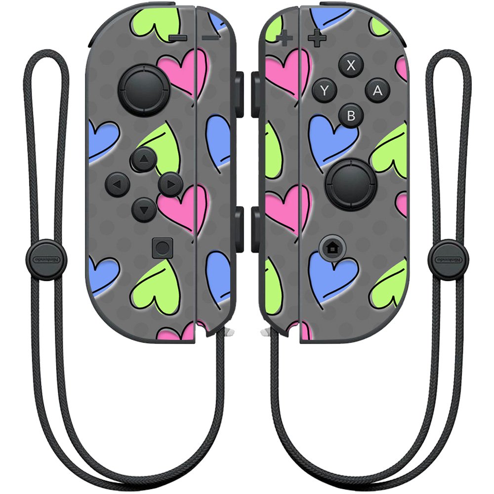 MIGHTY SKINS Nintendo Joy-Con Controller Skin - Girly Design, Model NIJOYCO-Girly, Stylish Wrap Cover Sticker