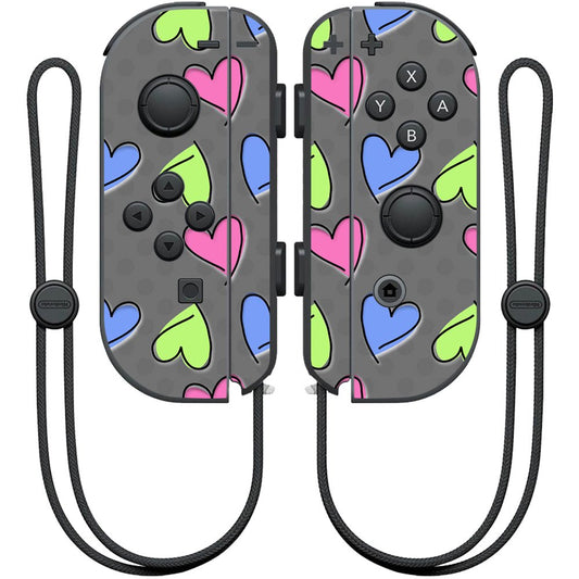 MIGHTY SKINS Nintendo Joy-Con Controller Skin - Girly Design, Model NIJOYCO-Girly, Stylish Wrap Cover Sticker