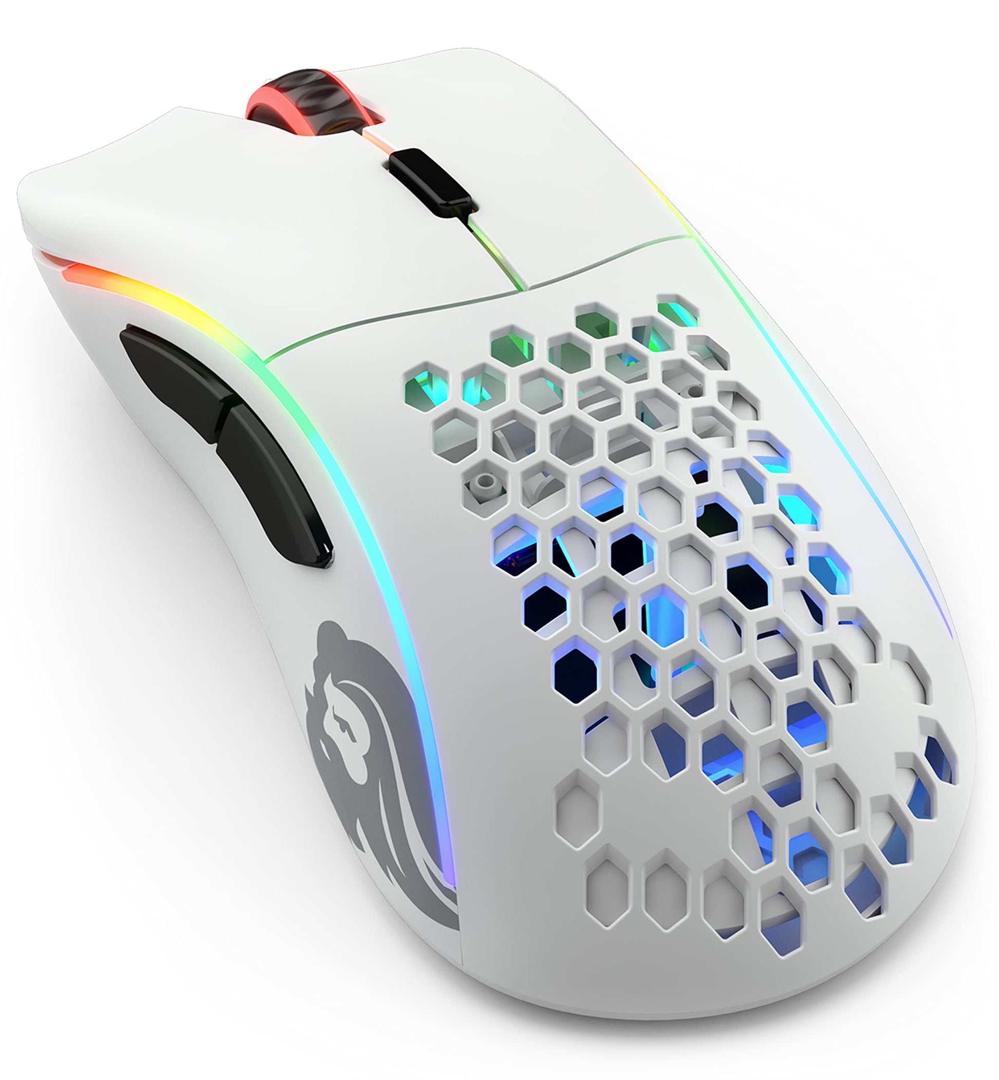 Glorious Model D Wireless Gaming Mouse - 69g Superlight, 2.4GHz, RGB, Ergonomic, Matte White