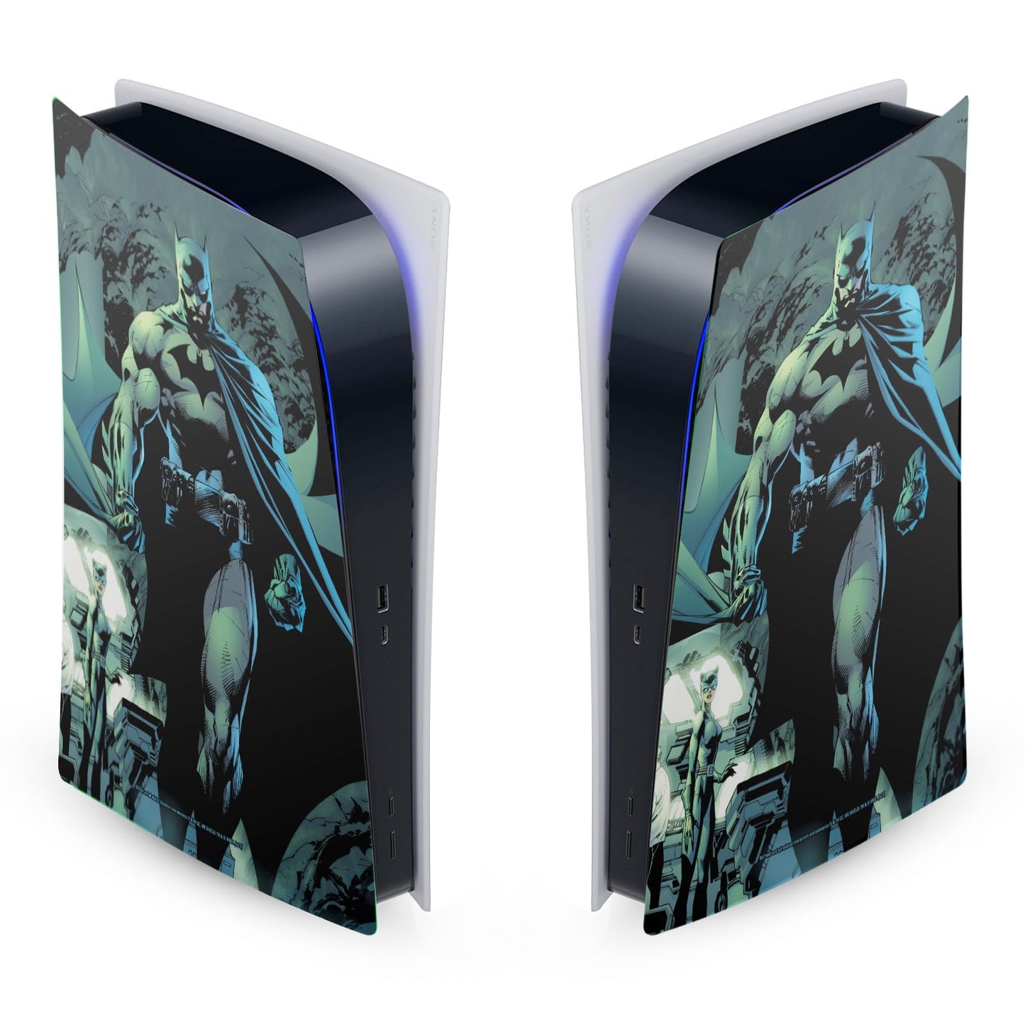 Head Case Designs Officially Licensed Batman DC Comics Hush Costume Logos And Comic Book Vinyl Faceplate Sticker Gaming Skin Decal Cover Compatible With Sony PlayStation 5 PS5 Digital Edition Console