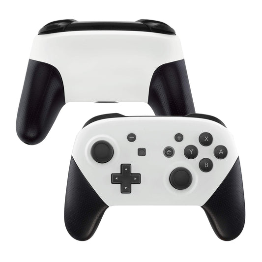 eXtremeRate White Faceplate and Backplate for Nintendo Switch Pro Controller  DIY Replacement Shell Housing Case for Nintendo Switch Pro - Controller NOT Included