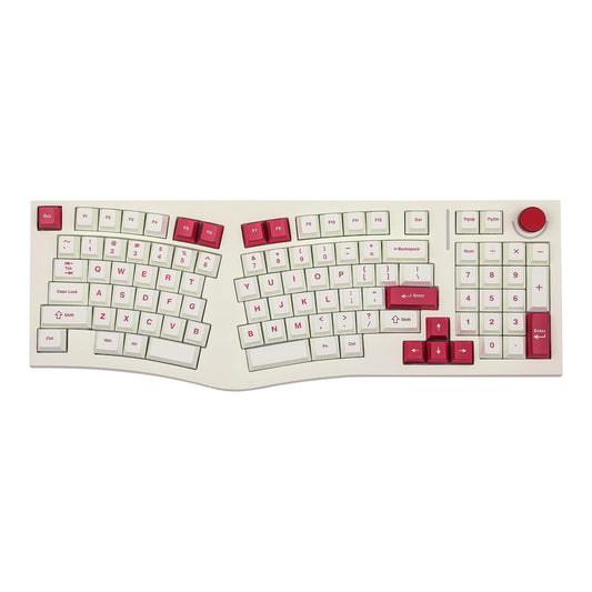MechLands Feker Alice98 Ergonomic 98 Keys Gaming Keyboard  QMK/VIA USB-C Wired Custom Keyboard  Hot Swappable Gasket Mechanical Keyboard with 5 Layer Paddings  Knob  NKRO  RGB for Win/Mac (White)