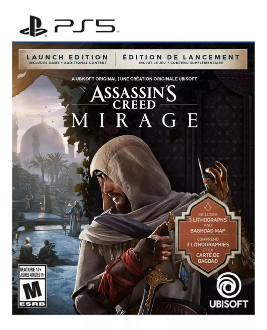 Ubisoft Assassins Creed Mirage Launch Edition for PS5 - PlayStation 5 Gaming Experience