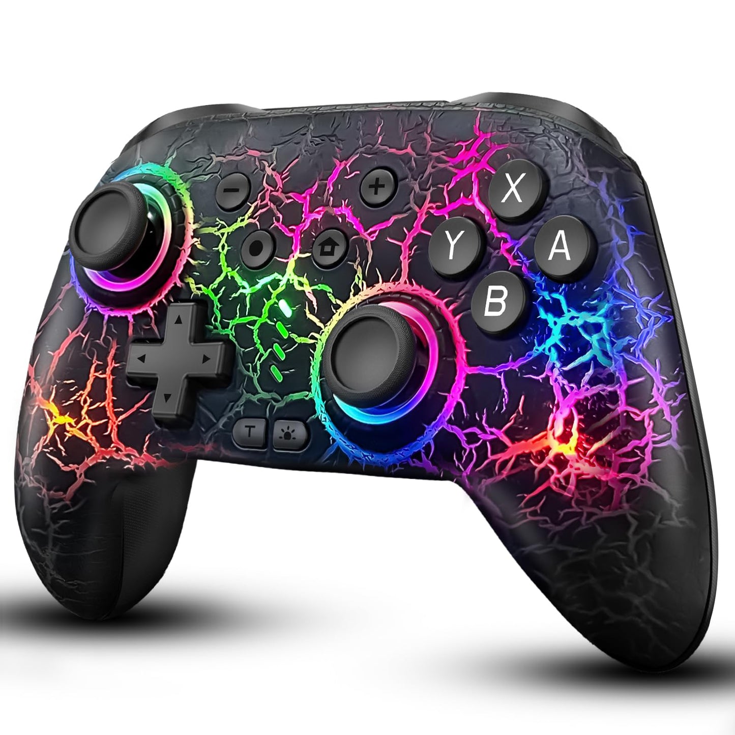 ZRZLMVP Switch Pro Controller Wireless Control - Compatible with Nintendo Switch/OLED/Lite  1000mAh Rechargeable Switch Remote Controllers with 9 Colors LED  Wake Up  Turbo  Vibration