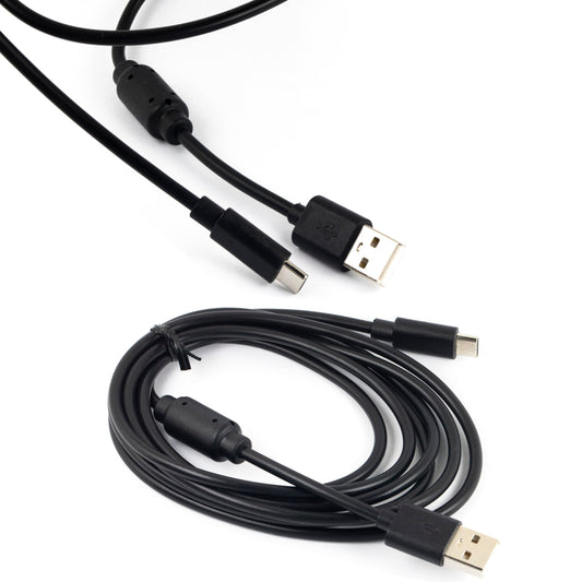 whiteeeen 2pcs USB Type C Power Cable for PS5 Xbox X/S Series Switch Controller 6FT