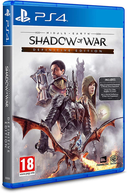 Warner Brothers Games Interactive Middle Earth: Shadow of War Definitive Edition (PS4) - PS401138