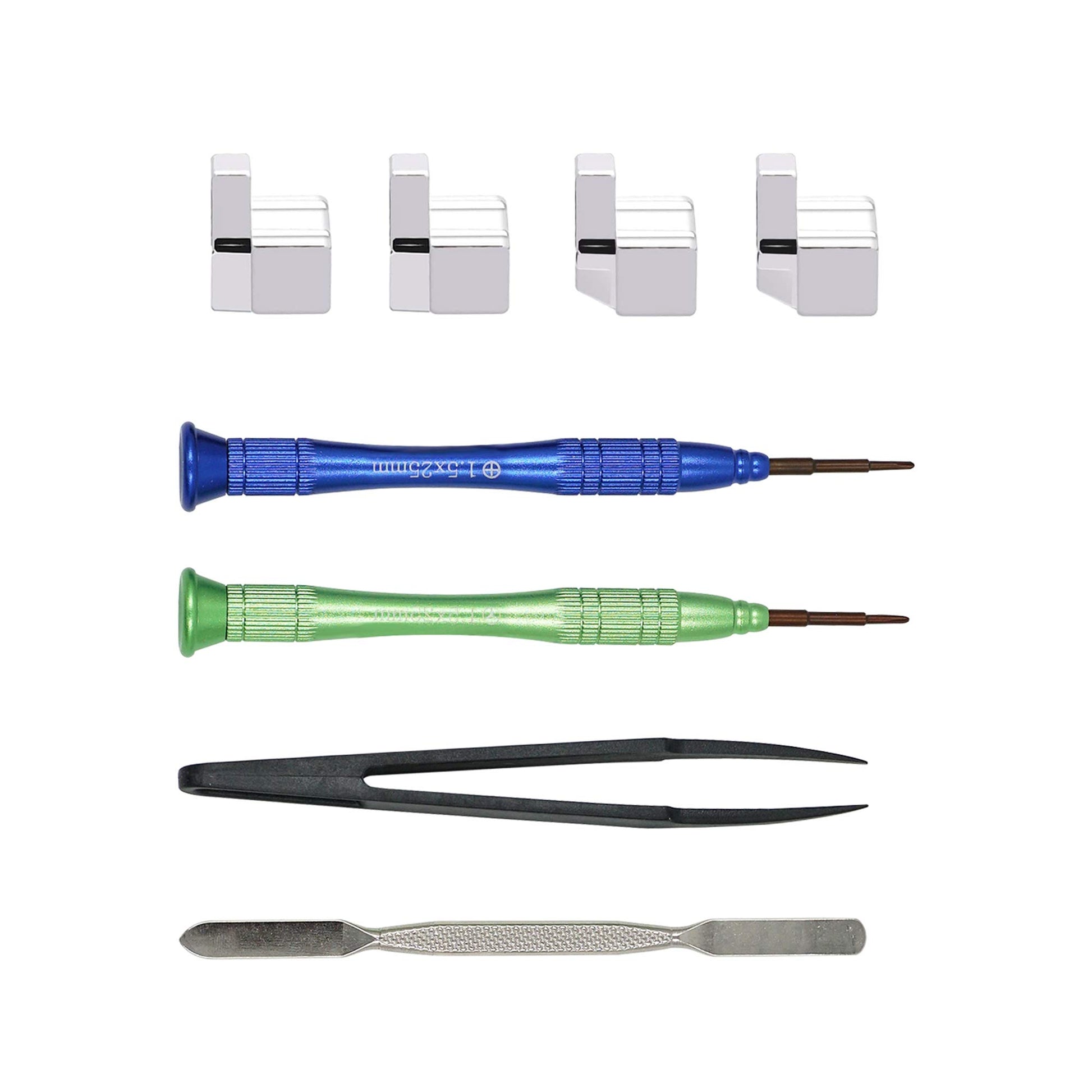 Mcbazel Replacement Metal L/R Lock Buckle Set with Open Tool for N-Switch Joy-Con (NOT for Switch 2)