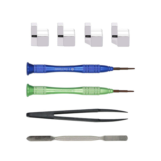 Mcbazel Replacement Metal L/R Lock Buckle Set with Open Tool for N-Switch Joy-Con (NOT for Switch 2)