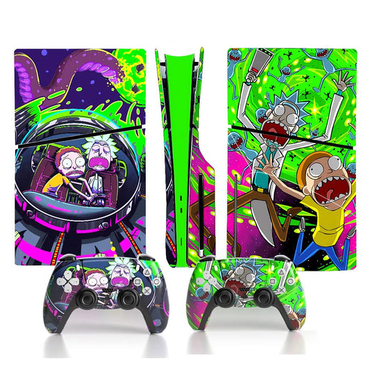 Vinyl Sticker for PS5 Slim Disc Skin Horrors PlayStation 5 Anime Console & Controller (Haloween Horror)