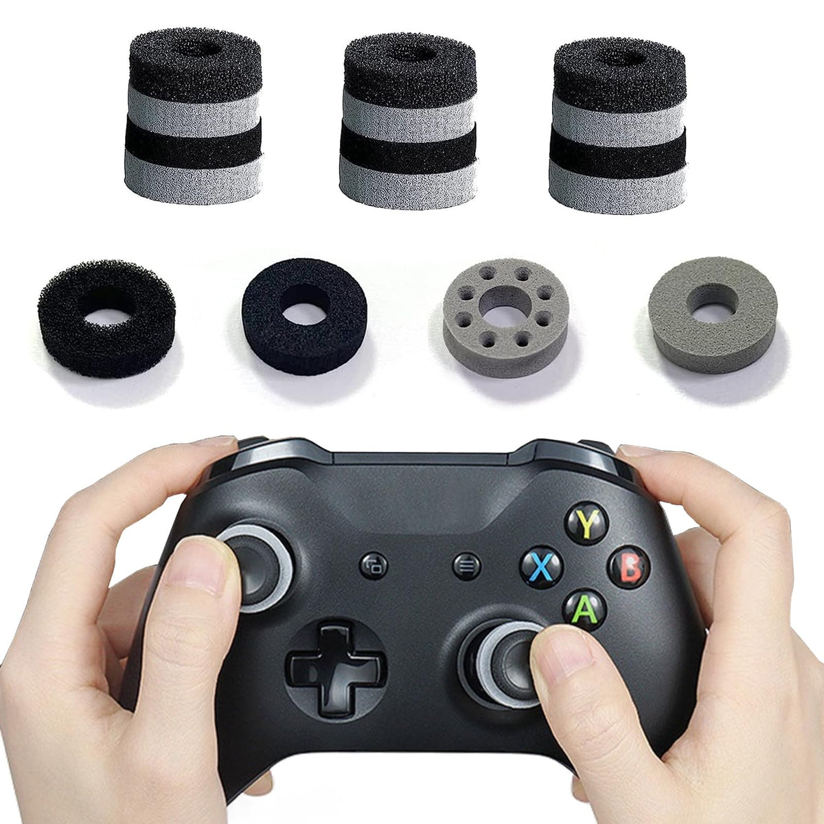 Precision Rings  24PCS Aim Assist Motion Controller 4 Different Strengths Motion Control Precision Target Control Rings Suitable for Xbox One  PS4  PS5  Xbox Series X  Switch  Switch Pro Accessories