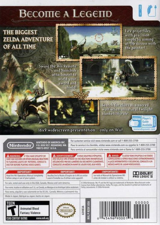 Nintendo The Legend Of Zelda: Twilight Princess Game - Adventure RPG for Nintendo Wii