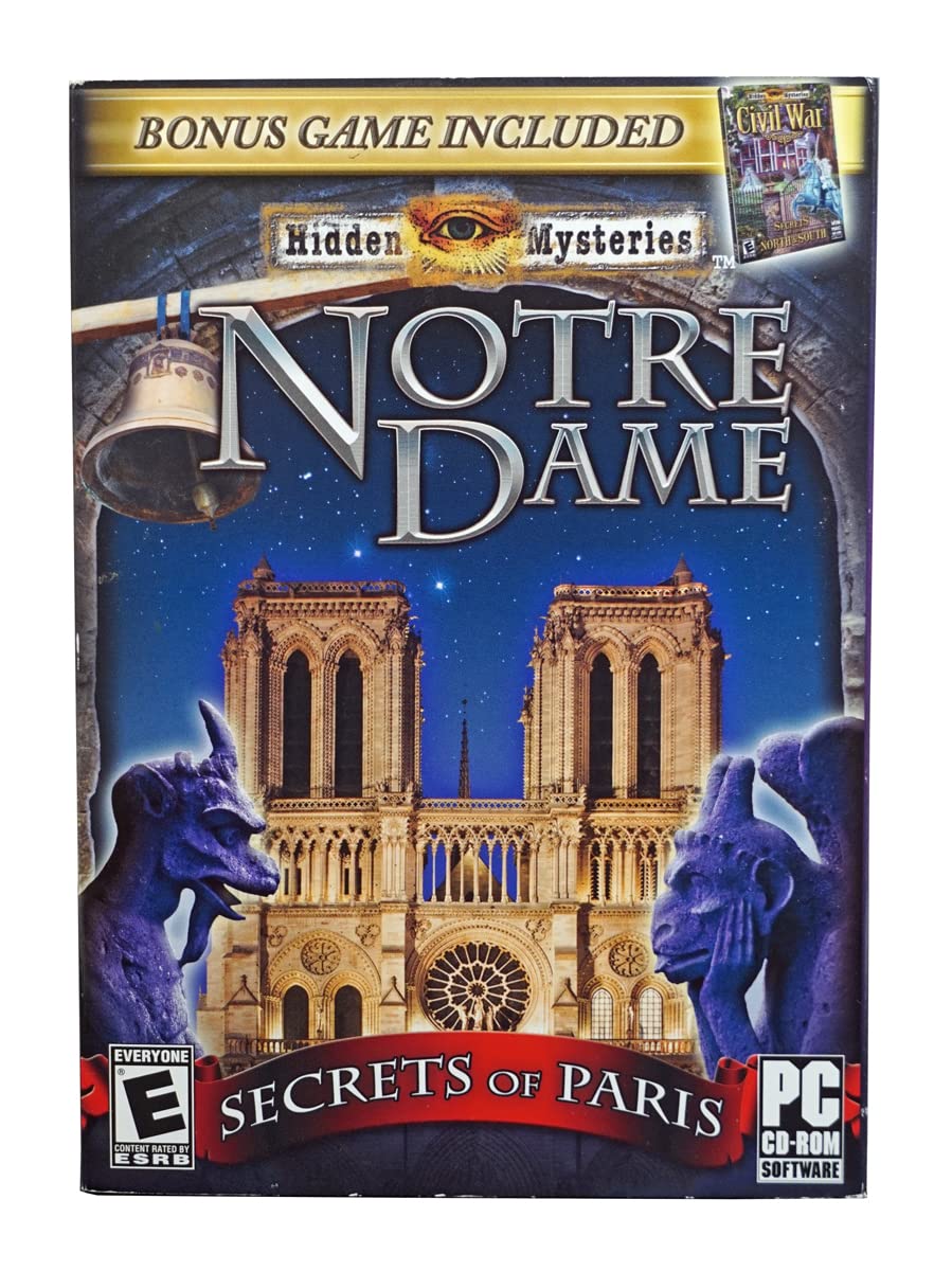 Game Mill Hidden Mysteries: Notre Dame / Civil War - Windows XP/Vista/7, Model 9398