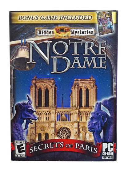 Game Mill Hidden Mysteries: Notre Dame / Civil War - Windows XP/Vista/7, Model 9398