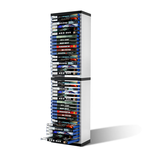 ECHZOVE Game Card Box Storage Stand for PS5 Xbox Games  Storage Tower for Xbox Game Card Box Holder Vertical Stand - for Video Games 36 PCS