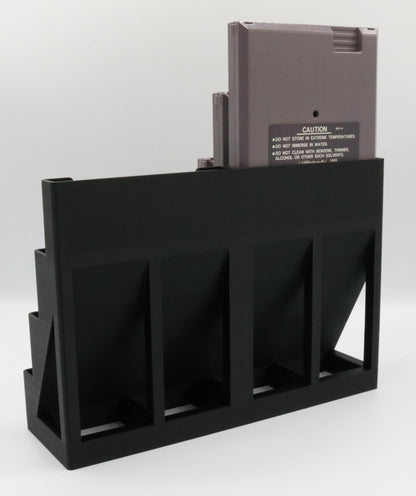 Display Stand Tower Holder for NES Cartridges - Holds 8 Games - Black