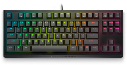 Dell Alienware AW420K Tenkeyless Gaming Keyboard - CHERRY MX Red, AlienFX RGB, Adjustable Height, 14.77 x 36.73 x 5.57 cm