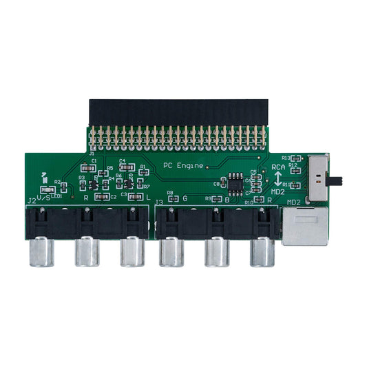 Mcbazel RGBS Video Booster & Audio Converter PCB Board for NEC PCE PC Engine, Model av-040042