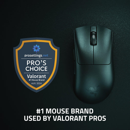 Razer DeathAdder V3 Pro Wireless Gaming Mouse - 63g, 8000 Hz, Black, Focus Pro 30K Sensor, 5 Programmable Buttons, RZ01-046303