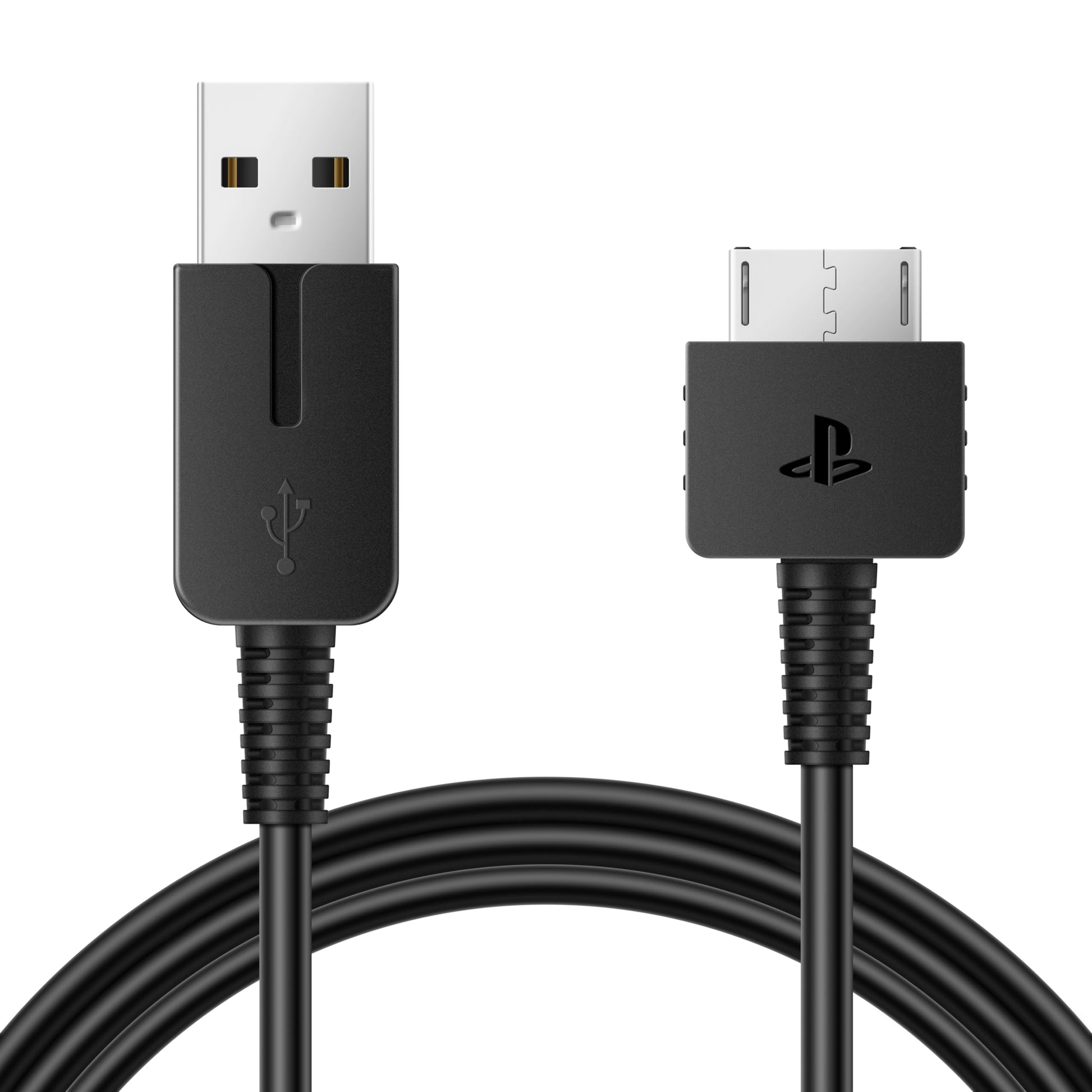 Funturbo PS Vita Charger Cable 3.3 ft USB Data & Power Cord - Black, Model FTB-07