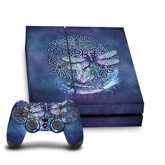 Head Case Designs Officially Licensed Brigid Ashwood Dragonfly Art Mix Vinyl Sticker Gaming Skin Decal Cover Compatible With Sony PlayStation 4 PS4 Console and DualShock 4 Controller Bundle